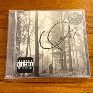 Taylor Swift Folklore Sealed Autographed CD with Black Signature and Heart